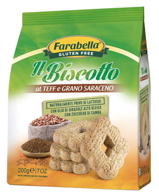 FARABELLA IL BISCOTTO AL TEFF E GRANO SARACENO 200 G - farmachicca