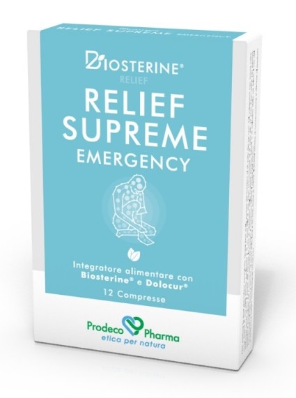 BIOSTERINE RELIEF SUPREME EMERGENCY 12 COMPRESSE - farmachicca