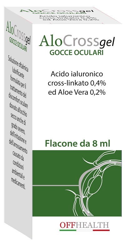 ALOCROSS GOCCE OCULARI ACIDO IALURONICO CROSS-LINKATO 0,2% E ALOE VERA 8 ML - farmachicca