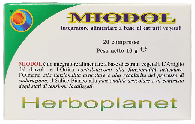 MIODOL 20 COMPRESSE BLISTER 10 G - farmachicca