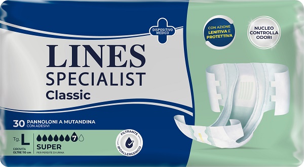 PANNOLONE A MUTANDA LINES SPECIALIST CLASSIC SUPER MG 30 PEZZI - farmachicca