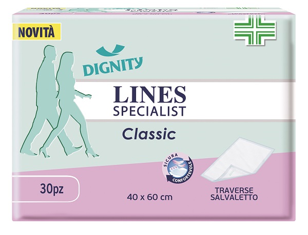 TRAVERSA PER INCONTINENZA LINES SPECIALIST CLASSIC 40X60 CM 30 PEZZI - farmachicca