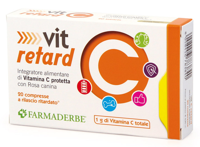VIT C RETARD 20 COMPRESSE A RILASCIO RITARDATO - farmachicca