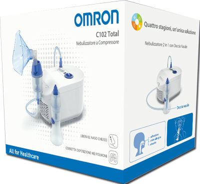 NEBULIZZATORE A PISTONE OMRON C102 TOTAL - farmachicca