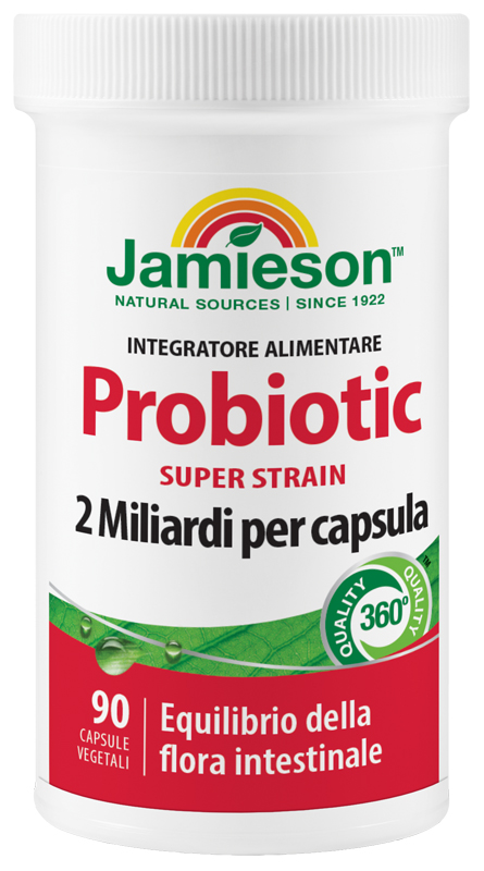 JAMIESON PROBIOTIC SUPER STRAIN 90 CAPSULE VEGETALI - farmachicca