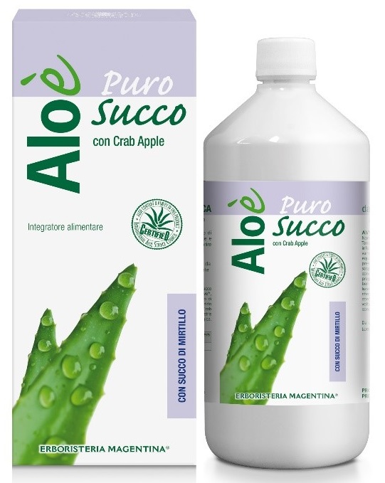 ALOE' ALOE VERA BIO + MIRTILLO 1 LITRO - farmachicca