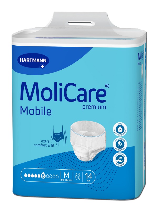 PANNOLINO PULL UP GIORNO MOLICARE MOBILE 6 GOCCE M 14 PEZZI - farmachicca