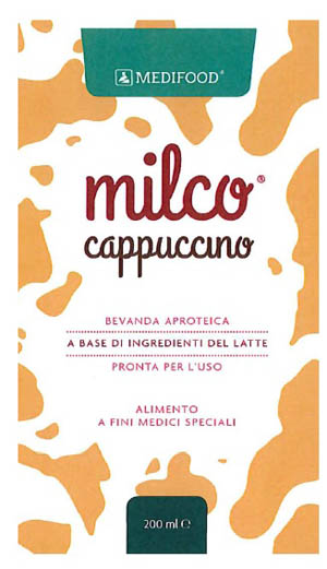 MEDIFOOD MILCO BEVANDA APROTEICA CAPPUCCINO 6 X 200 ML - farmachicca