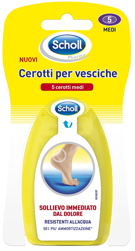 SCHOLL CEROTTI PER VESCICHE MEDIO DITA DEI PIEDI 6 PEZZI - farmachicca
