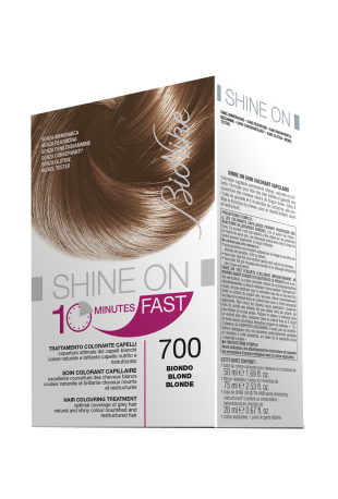 BIONIKE SHINE ON FAST TRATTAMENTO COLORANTE CAPELLI BIONDO 700 FLACONE 60 ML + TUBO 60 ML - farmachicca