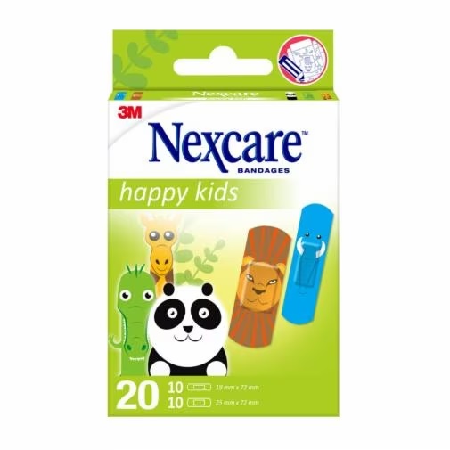 CEROTTI NEXCARE KIDS PLASTERS ANIMALS 20 PEZZI ASSORTITI - farmachicca