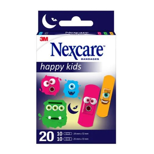 CEROTTI NEXCARE KIDS PLASTERS MONSTERS 20 PEZZI ASSORTITI - farmachicca