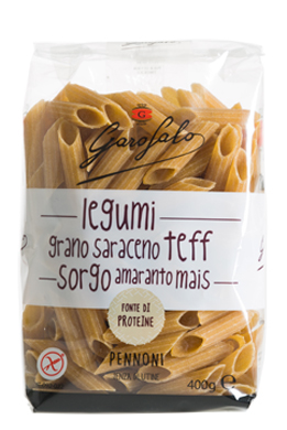 GAROFALO PENNONI PASTA SENZA GLUTINE LEGUMI E CEREALI 400 G - farmachicca