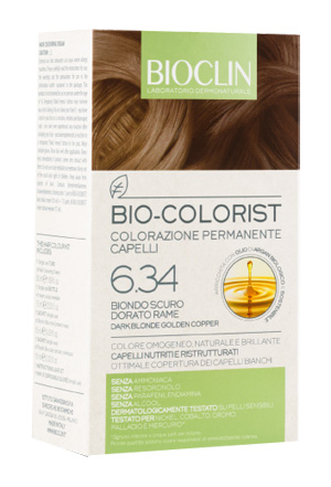BIOCLIN BIO COLORIST 6,34 BIONDO SCURO DORATO RAME - farmachicca