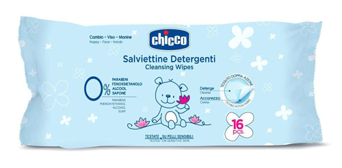 CHICCO COSMESI SALVIETTINE 16 PEZZI - farmachicca
