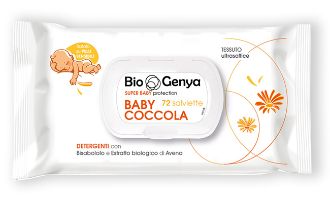 BIOGENYA SUPER BABY PROTECTION 72 SALVIETTE BABY COCCOLA DETERGENTI - farmachicca