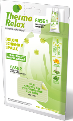 THERMO RELAX FITO GEL DOLORI SCHIENA E SPALLE FASE 2 MAXI CEROTTO GEL MULTIFUNZIONALE CON ERBE 1 PEZZO - farmachicca