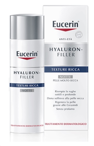 EUCERIN HYALURON+FILLER TEXTURE RICCA NOTTE 50 ML - farmachicca