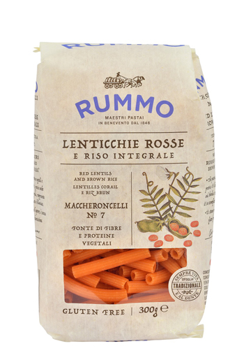 RUMMO MACCHERONCELLI N 7 LENTICCHIE ROSSE E RISO INTEGRALE 300 G - farmachicca