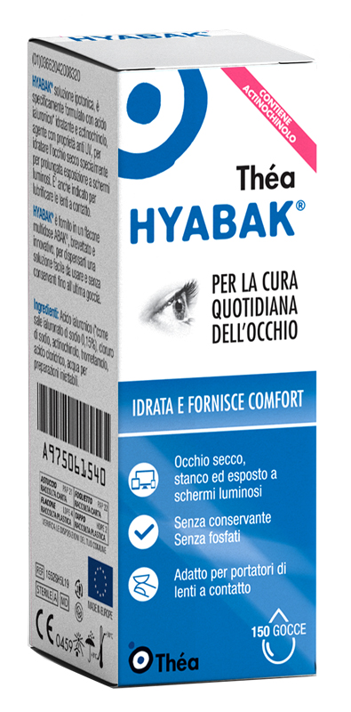 SOLUZIONE OFTALMICA MULTIDOSE HYABAK 5 ML - farmachicca