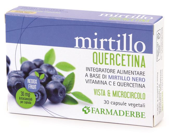MIRTILLO QUERCETINA 30 CAPSULE - farmachicca
