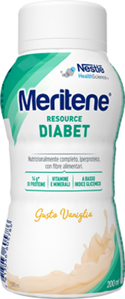 MERITENE RESOURCE DIABET VANIGLIA ALIMENTO IPERPROTEICO 28 VITAMINE E MINERALI 200 ML - farmachicca