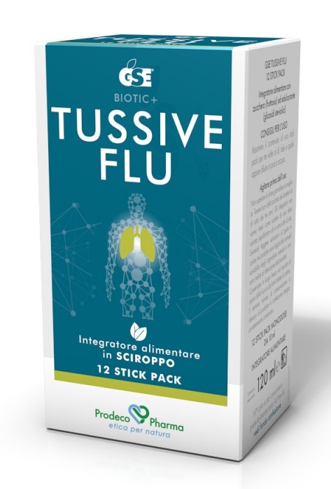 GSE TUSSIVE FLU 12 STICKPACK - farmachicca