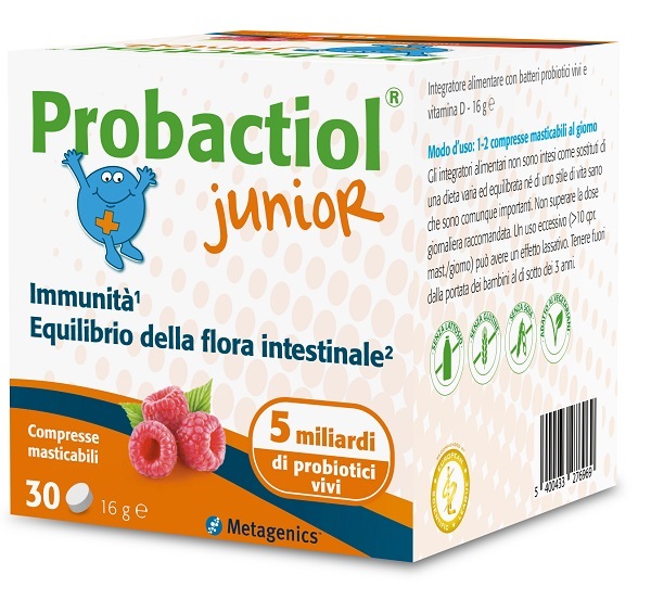 PROBACTIOL JUNIOR 30 COMPRESSE MASTICABILI NEW - farmachicca