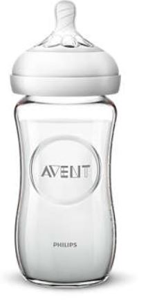 AVENT BIBERON NATURAL VETRO 240ML - farmachicca