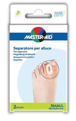 SEPARATORE DITA IN GEL MASTER-AID PER ALLUCE S 2 PEZZI - farmachicca
