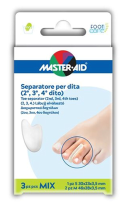 SEPARATORE DITA MASTER-AID 1 S + 2 M 3 PEZZI - farmachicca
