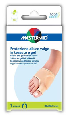 PROTEZIONE MASTER-AID IN GEL E TESSUTO PER ALLUCE VALGO 1 PEZZO - farmachicca