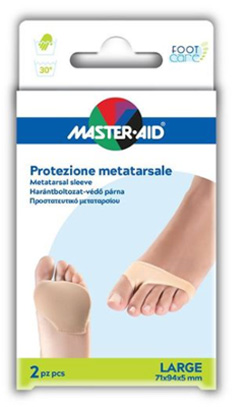 PROTEZIONE MASTER-AID PER METATARSO IN TESSUTO ELASTICO E GEL L 1 PAIO - farmachicca