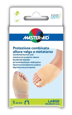 PROTEZIONE MASTER-AID PER ALLUCE VALGO E METATARSO L 1 PEZZO - farmachicca