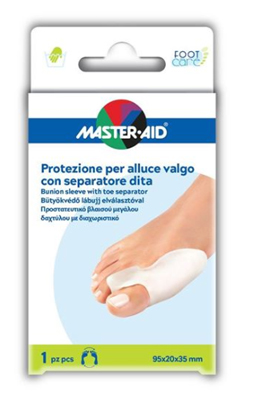 PROTEZIONE MASTER-AID PER ALLUCE VALGO CON SEPARATORE DITA INTEGRATO 1 PEZZO - farmachicca