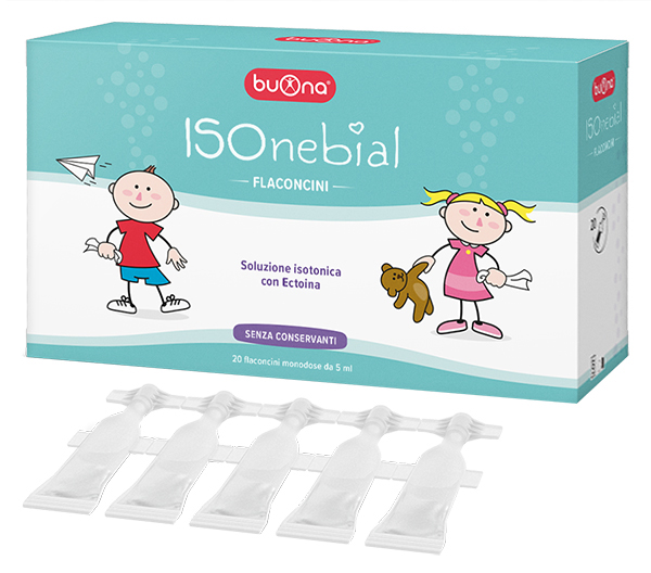 ISONEBIAL SOLUZIONE ISOTONICA 0,9% CON AGGIUNTA DI ECTOINA 20 FLACONCINI MONODOSE 5 ML - farmachicca