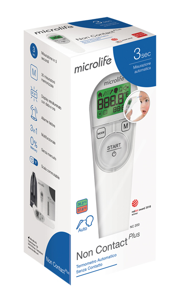 TERMOMETRO FRONTALE MICROLIFE NO CONTACT PLUS NC200 - farmachicca
