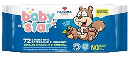 BABYSTAR SALVIETTE BEBE' POPUP 72 PEZZI - farmachicca