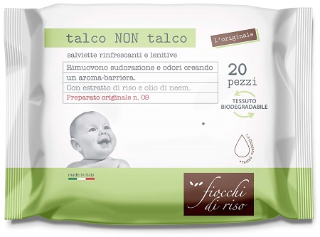 FIOCCHI DI RISO SALVIETTE TALCO NON TALCO - farmachicca