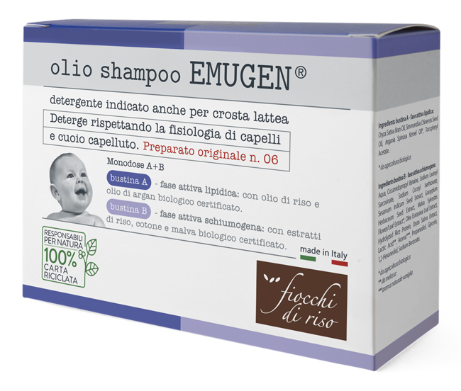 FIOCCHI DI RISO EMUGEN OLIO SHAMPOO ULTRADELICATO 45 ML - farmachicca