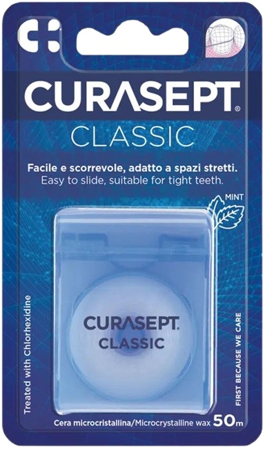 CURASEPT FLOSS CLASSIC CERATO CLOREXIDINA - farmachicca