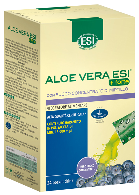 ESI ALOE VERA SUCCO + FORTE MIRTILLO 24 POCKET DRINK - farmachicca