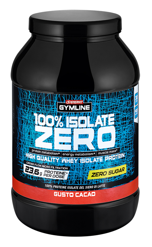 GYMLINE 100% WHEY ISO ZERO CACAO 900 G - farmachicca