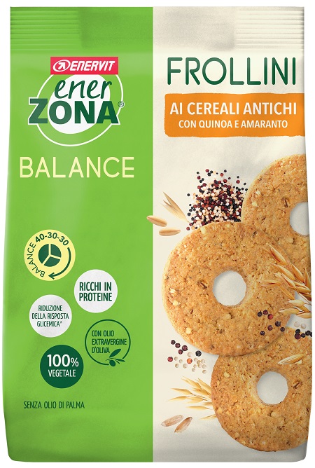 ENERZONA FROLLINI VEG CEREALI ANTICHI 250 G - farmachicca