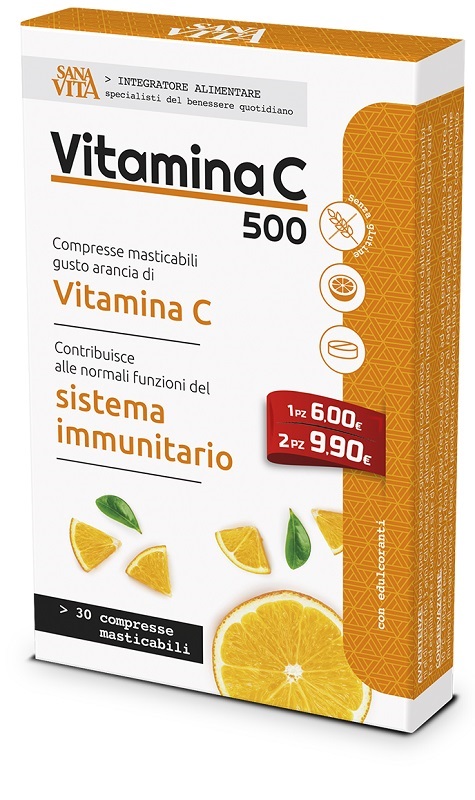 SANAVITA VITAMINA C MASTICABILE 30 COMPRESSE - farmachicca