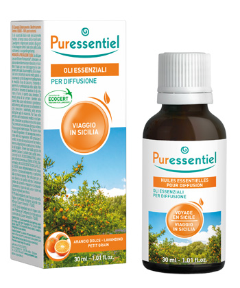 PURESSENTIEL MISCELA DIFFUSIONE VIAGGIO SICILIA 30 ML - farmachicca