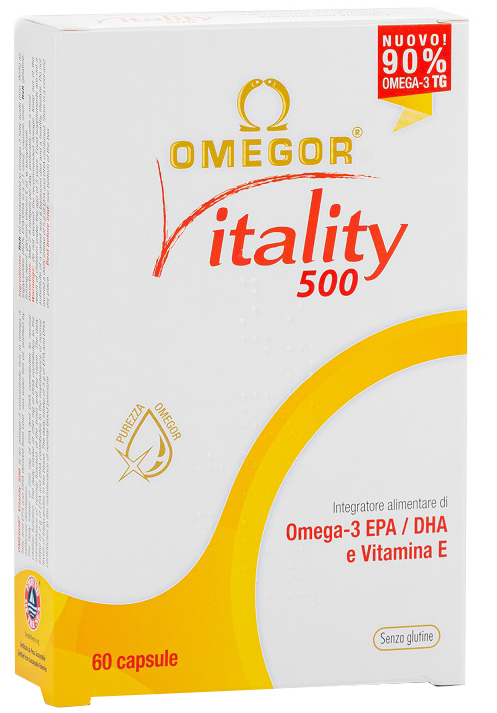 OMEGOR VITALITY 500 60 CAPSULE - farmachicca