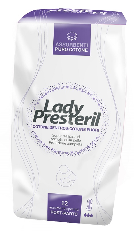 LADY PRESTERIL POSTPARTO 12 PEZZI - farmachicca