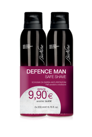 DEFENCE MAN BIPACK SCHIUMA BARBA 2 X 200 ML - farmachicca