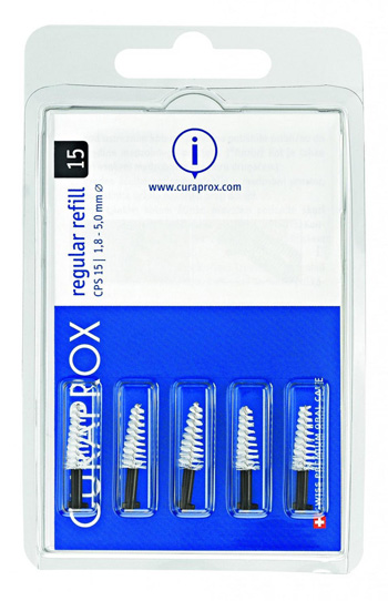 CURAPROX CPS REGULAR CPS 15 CON 5 SCOVOLINI + SUPPORTO - farmachicca